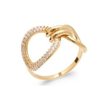 Bague plaqué-or 5 microns 750/000 oz 2NJI110