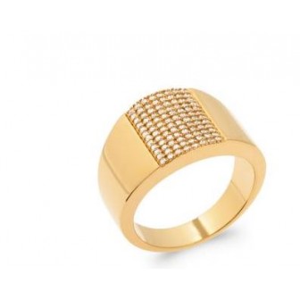 Bague plaqué-or 750/000 5 microns oz 2905810