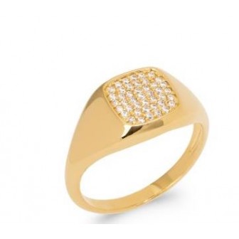 Bague plaqué-or 5 microns 750/000 oz 2NJI310