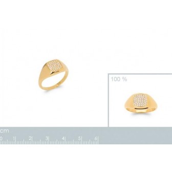 Bague plaqué-or 5 microns 750/000 oz 2903310