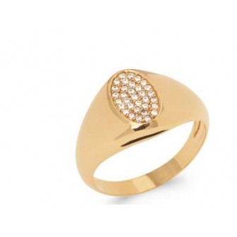 Bague plaqué-or 750/000 5 microns oz 2903410