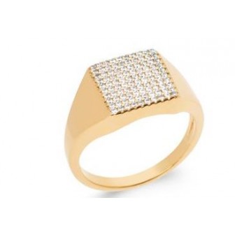 Bague plaqué-or 5 microns 750/000 oz 2907110