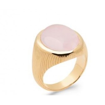 Bague plaqué-or 5 microns 750/000 et sa pierre véritable 2NJI380