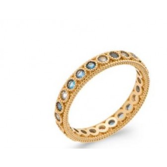 Bague plaqué-or 5 microns et Pierres synthétiques 2909060