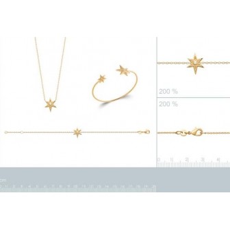 Collier plaqué-or 3 microns 750/000 oz 97339045