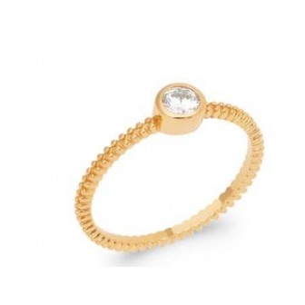 Bague plaqué-or 5 microns 750/000 oz 2NJI310