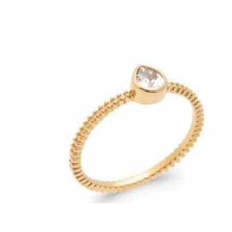 Bague plaqué-or 5 microns 750/000 oz 2906210