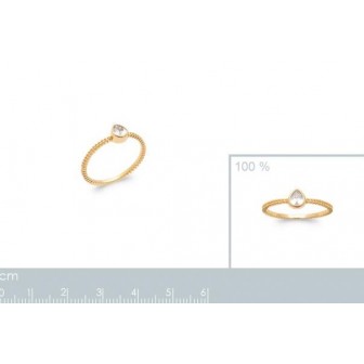 Bague plaqué-or 5 microns 750/000 oz 2906210