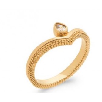 Bague plaqué-or 5 microns 750/000 oz 2NJI310