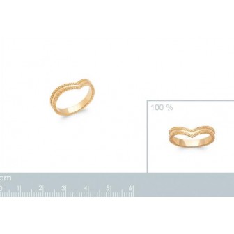 Bague plaqué-or 3 microns 750/000 2906500