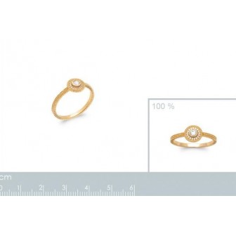 Bague plaqué-or 5 microns 750/000 oz 2905510