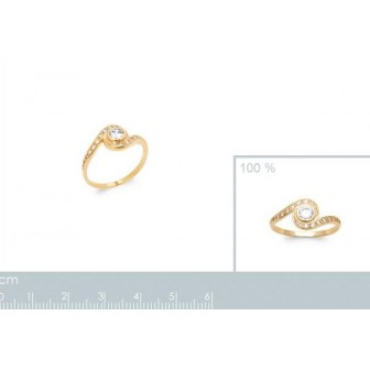 Bague plaqué-or 5 microns 750/000 oz 2907010