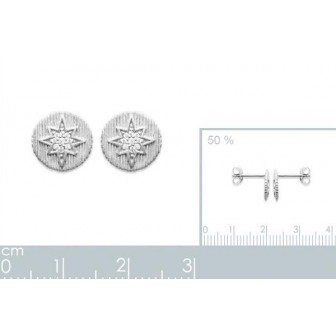 Boucles d'oreilles argent rhodié 925/000 oz 1582510