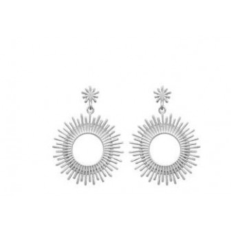 Boucles d'oreilles argent rhodié 925/000 7582400