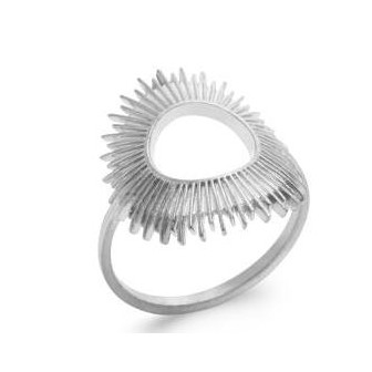 Bague argent rhodié 925/000 7NJI400