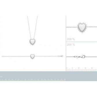 Bracelet argent rhodié 925/000 72177618