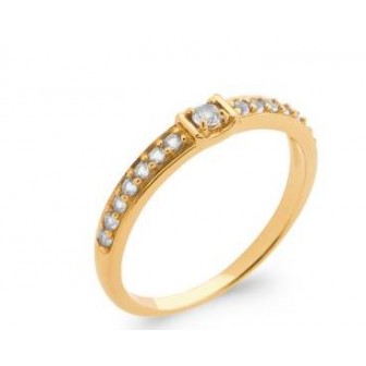 Bague plaqué-or 5 microns 750/000 oz 2908410
