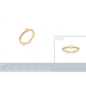 Bague plaqué-or 5 microns 750/000 oz 2908910