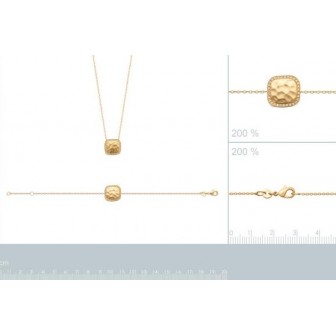 Collier plaqué-or 3 microns 750/000 oz 97338245