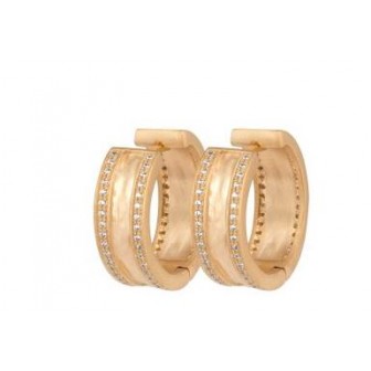 Créoles plaqué-or 3 microns 750/000 oz 973382