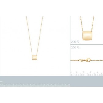 Collier plaqué-or 3 microns 750/000 921777