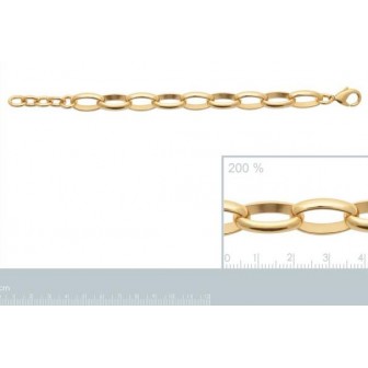 Bracelet plaqué-or 3 microns 750/000 290996