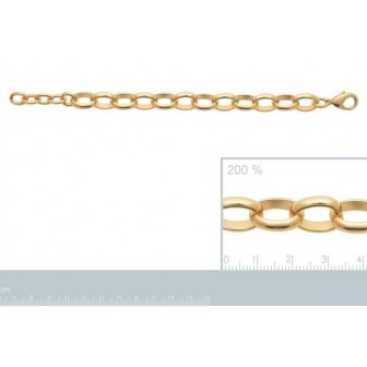 Bracelet plaqué-or 3 microns 750/000 290997