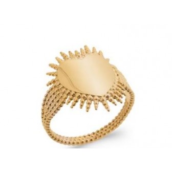 Bague plaqué-or 3 microns 750/000 2GTY800