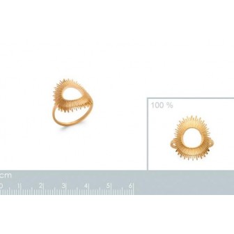 Bague plaqué-or 3 microns 750/000 921771