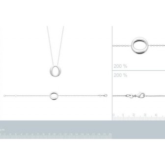 Collier argent rhodié 925/000 72177545