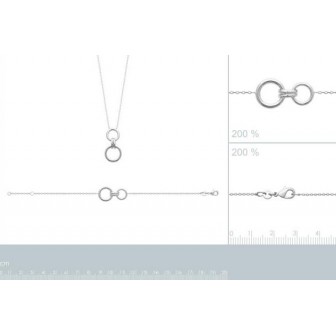 Collier argent rhodié 925/000 72177345