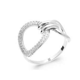 Bague argent rhodié 925/000 oz 1GTY110