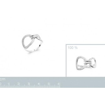 Bague argent rhodié 925/000 oz 1905110