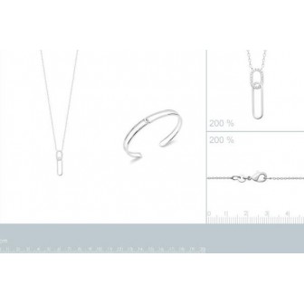 Collier argent rhodié 925/000 87332045