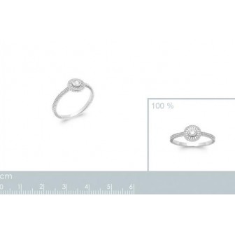Bague argent rhodié 925/000 oz 1905510