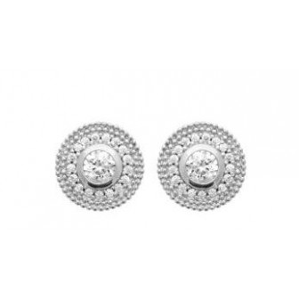Boucles d'oreilles argent rhodié 925/000 oz 1584010