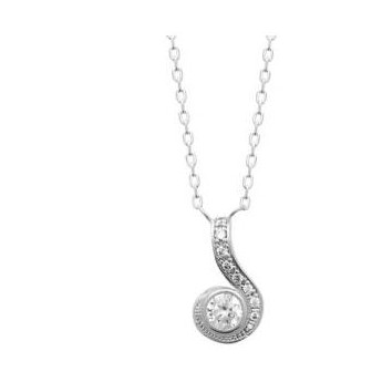 Collier argent rhodié 925/000 oz 873409