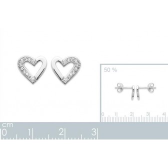 Boucles d'oreilles argent rhodié 925/000 oz 1578910