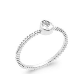 Bague argent rhodié 925/000 oz 1906210