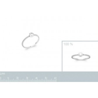 Bague argent rhodié 925/000 oz 1906310