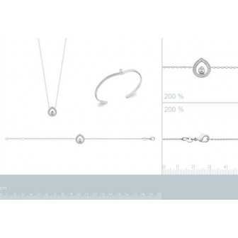 Bracelet argent rhodié 925/000 oz 87340018