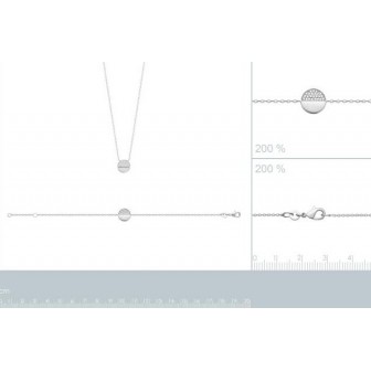 Bracelet argent rhodié 925/000 oz 87326018