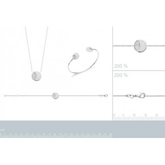 Bracelet argent rhodié 925/000 Nacre et oz 87331818