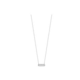 Collier argent rhodié 925/000 Nacre et oz 87343745