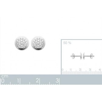 Boucles d'oreilles argent rhodié 925/000 oz 1570710