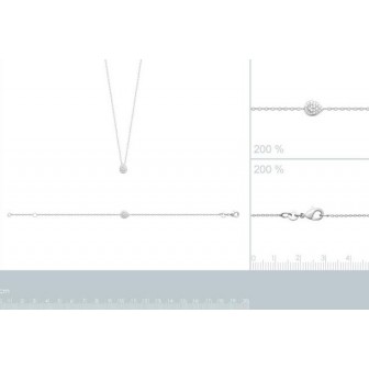 Collier argent rhodié 925/000 oz 87326645