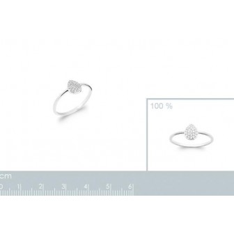 Bague argent rhodié 925/000 oz 1288210