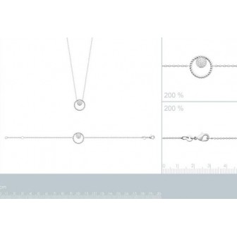 Bracelet argent rhodié 925/000 oz 87335318