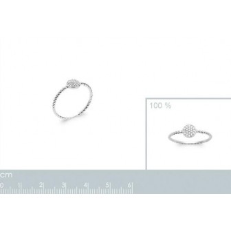 Bague argent rhodié 925/000 oz 1297810