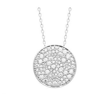 Collier argent rhodié 925/000 oz 87329945